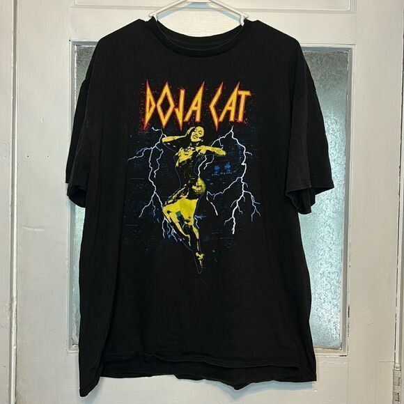 Doja Cat Lightning Planet Womens Black Short Sleeve Tshirt Music Tee Size XXL - Picture 1 of 7